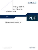 IGCSE Chemistry 4335 1F Mark Scheme (Results) Summer 2008
