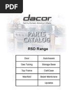 Dacor Model SGM464EM Parts Manual