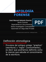 GRAFOLOGÍA  FORENSE . presentacion