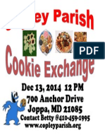 Copley Parish Cookie Exchange Flyer 2014