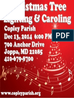 Copley Parish Christmas Lighting Flyer 2014