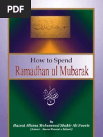 Download How to Spend Ramadhan English by SunniDawateIslami SN24503751 doc pdf