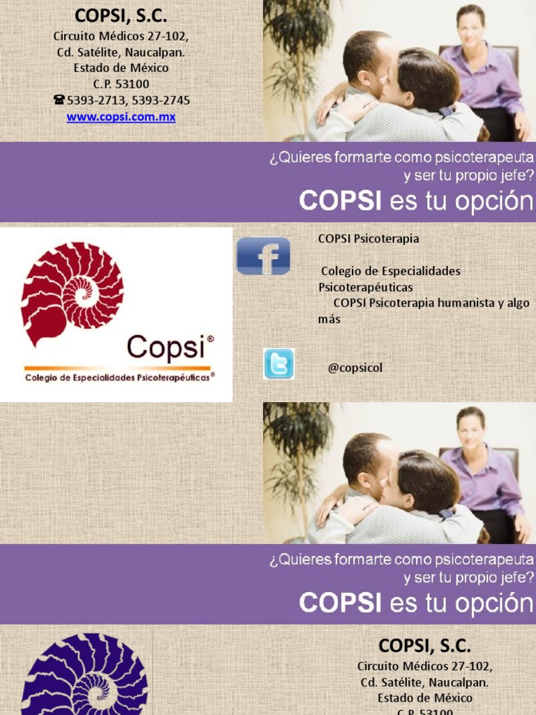 Qué es COPSI Psicoterapia | PDF