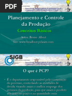 01 - Planejamento e Controle Da Produção (PCP) - Conceitos Básicos