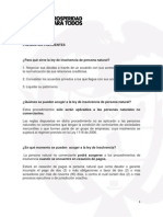 Preguntas Frecuentes Sobre La Insolvencia de La Persona Natural en Colombia