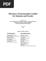 Download Pharmacy Professionalism Toolkit for Students and Faculty by kmaoboe SN24504787 doc pdf