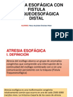 Atresia Esofágica Con Fistula Traqueoesofágica Distal