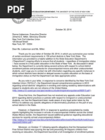 NYCLU letter about enrollment practices