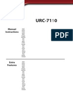 Urc 7110 Manual and Extra Features