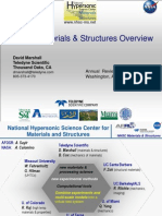 2013 - David Marshall - NHSC Hypersonic Materials Structures Overview