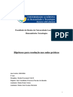 Hipóteses Práticas - DPC II - 2013-2014