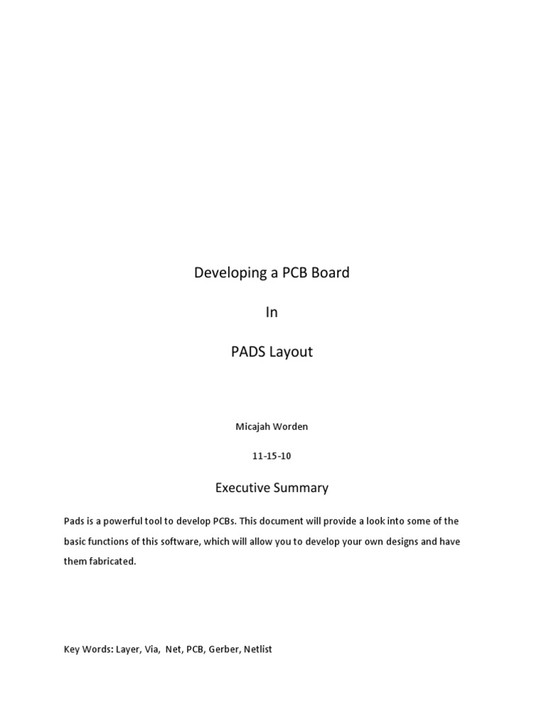 A Guide to Developing Printed Circuit Boards Using PADS Layout Software