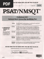 Psat Exam 2013