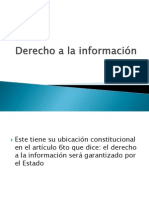 Derecho A La Información