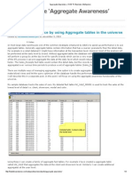 Aggregate Awareness HOW TO Business Intelligence PDF