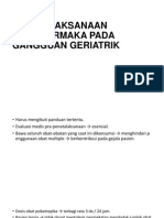 Penatalaksanaan Psikofarmaka Pada Gangguan Geriatrik