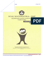 Soal Osn Matematika SMP 2014 Tingkat Kabupaten