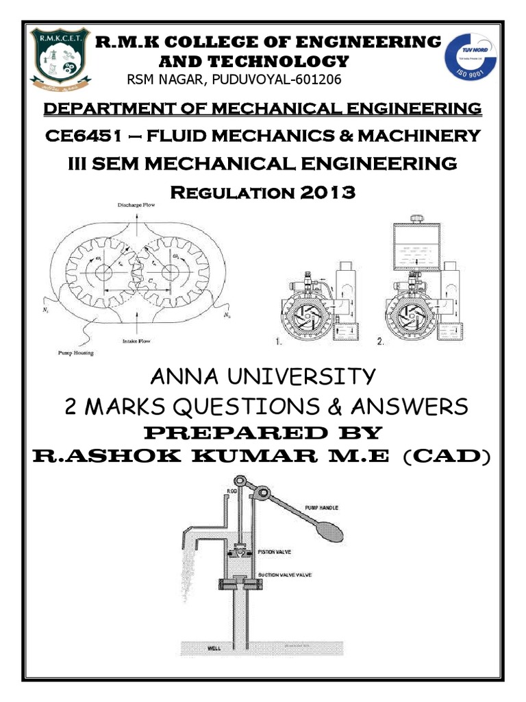 Fluid Mechanics Question Bank | PDF | Viscosity | Shear Stress