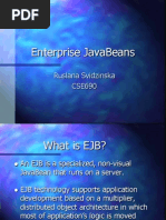 Enterprise Javabeans: Ruslana Svidzinska Cse690