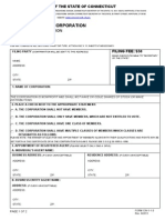 Cert of Inc - Nonstock Corp