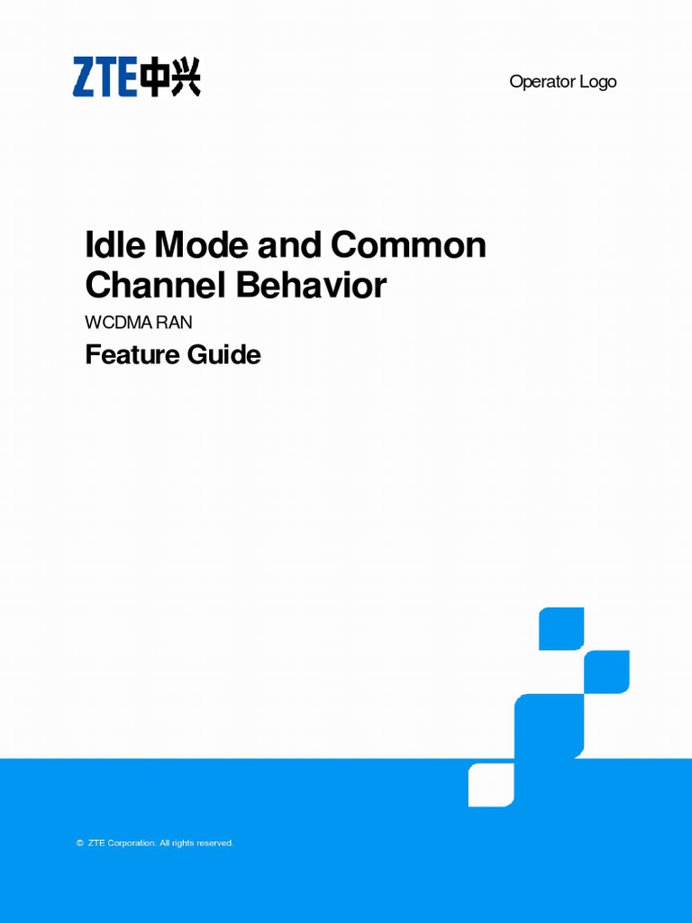 ZTE UMTS Idle Mode and Channel Behavior Feature Guide U9.2 | PDF ...