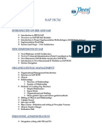 SAP HCM Introduction and Module Overview