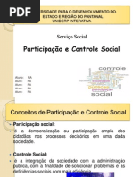 Participação e Controle Social