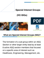 Form and Run Successful Healthcare Special Interest Groups (HC-SIGs