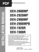 Pioneer DEH-2900MP Installation Manual en