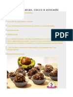 Tartufini Al Cacao, Cocco e Avocado