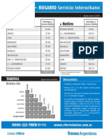 Horarios TREN Rosario-StaFe