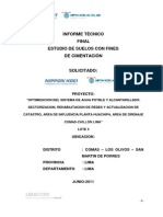 Informe de Suelos Comas Lote 4