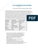 Funcionamiento de la fuente de Standby LG LM-U5050