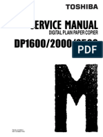 Toshiba Copier Dp1600_2000_2500 Service Manual