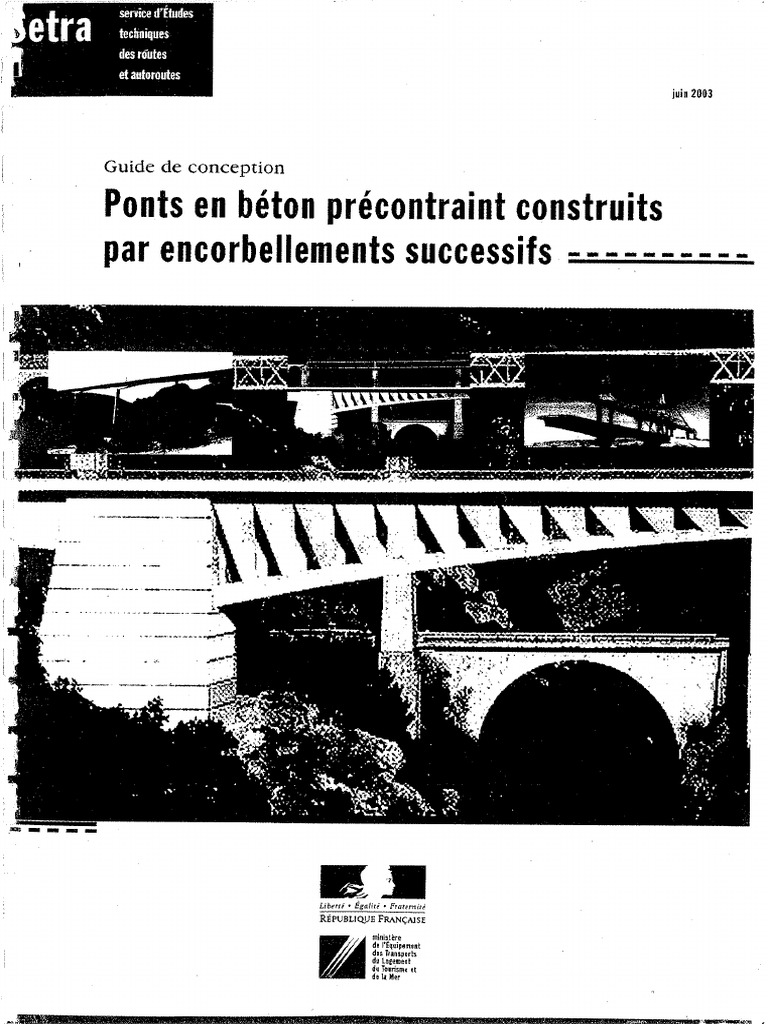 Ponts en Beton Precontraint Construits Par Encorbellement Successifs — free download