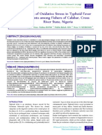 Oxidative Stress in Tifoid