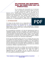 Como Implantar y Evaluar Un Sistema de Control de Gestion