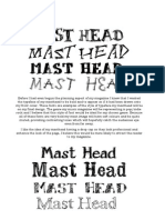 Masthead Examples and Annotation