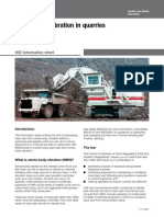 Whole-Body Vibration in Quarries: HSE Information Sheet