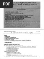 Fendilhação de Betão