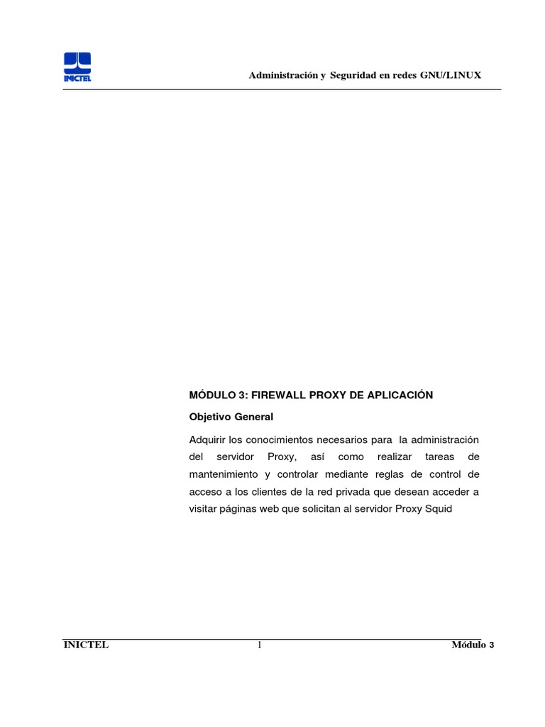 Manual Basico de Proxy Squid | PDF | Servidor proxy | Servidor web