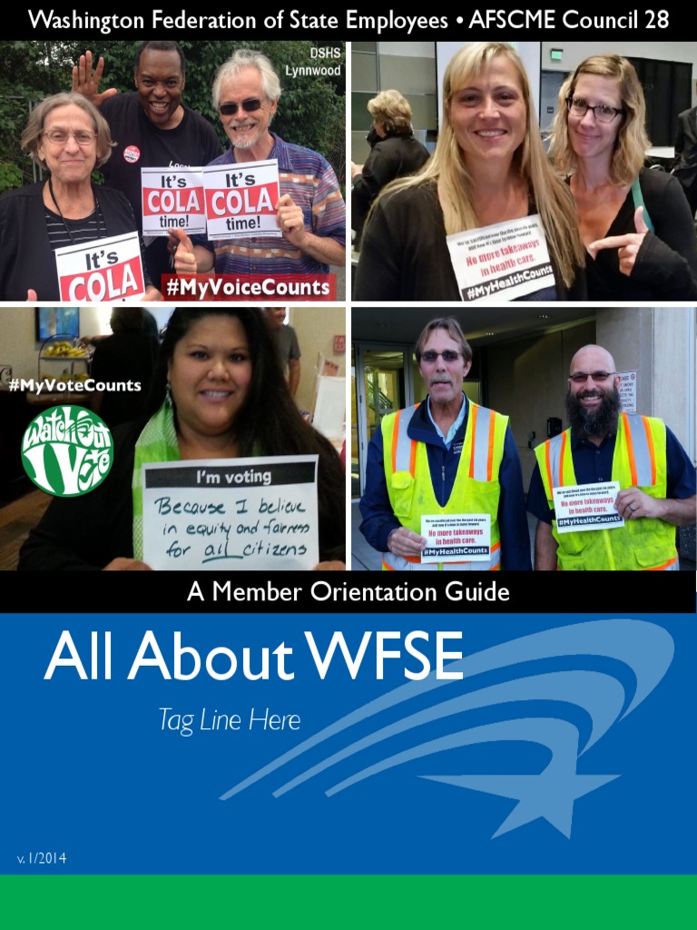 All About WFSE Tag Line Here PDF Collective Bargaining American