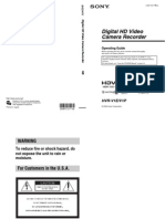 Sony HVR - V1 Manual de instrucciones EN