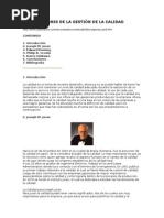 Autores de La Gestion de La Calidad
