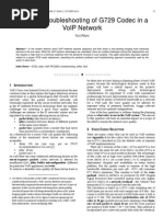 Download Practical Troubleshooting of G729 Codec in a VoIP Network by Journal of Telecommunications SN245131485 doc pdf