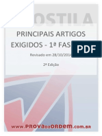 Principais Artigos Exigidos 1Fase OAB