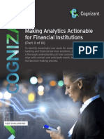 Making Analytics Actionable For Financial Institutions (Part II of III)
