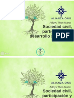 "Sociedad Civil, Participación y Desarrollo Sostenible". Addys Then Marte, Directora Ejecutiva Alianza ONG.