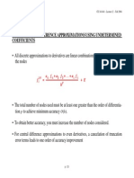 Derivation of Difference Approximations Using Undetermined Coefficients