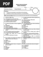 Prueba Ciencias Naturales Fuerza Movimiento 2014